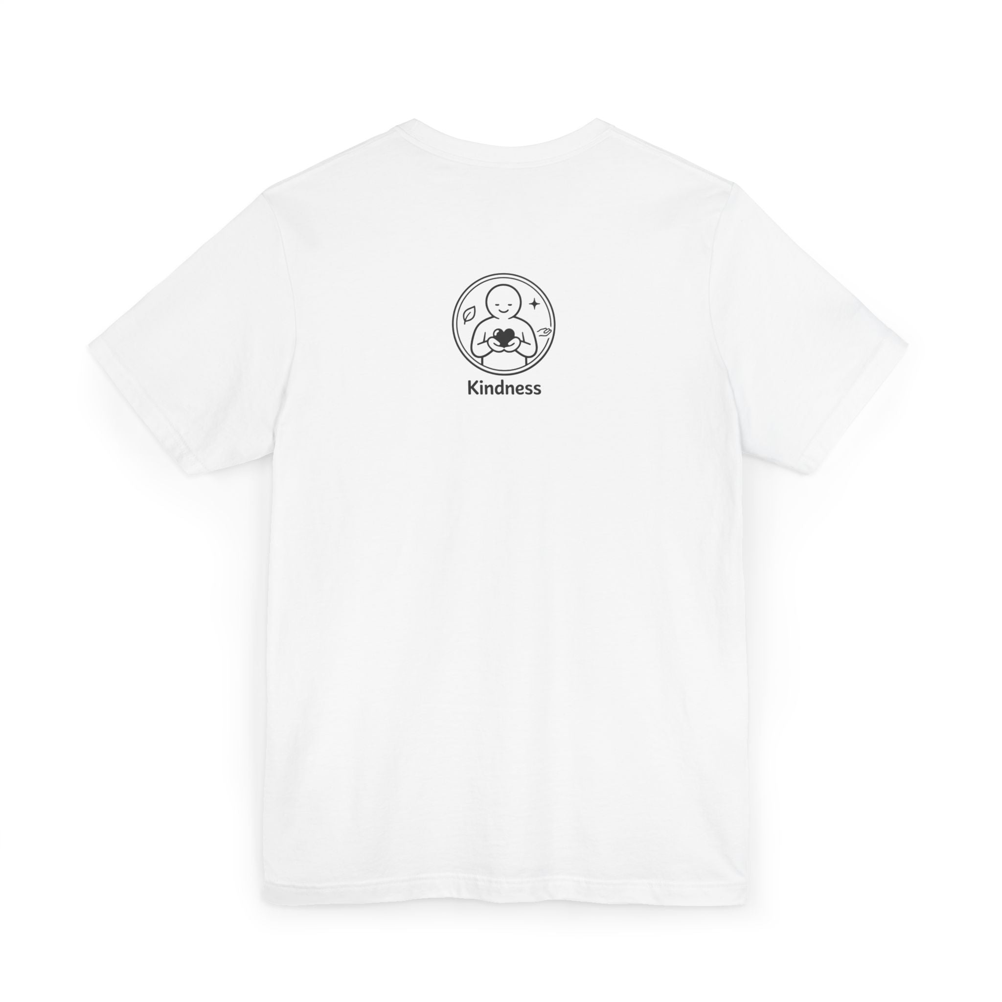 Kindness Minimalist T-Shirt | Inspirational Heart Emblem Tee | Soft Everyday Graphic Shirt