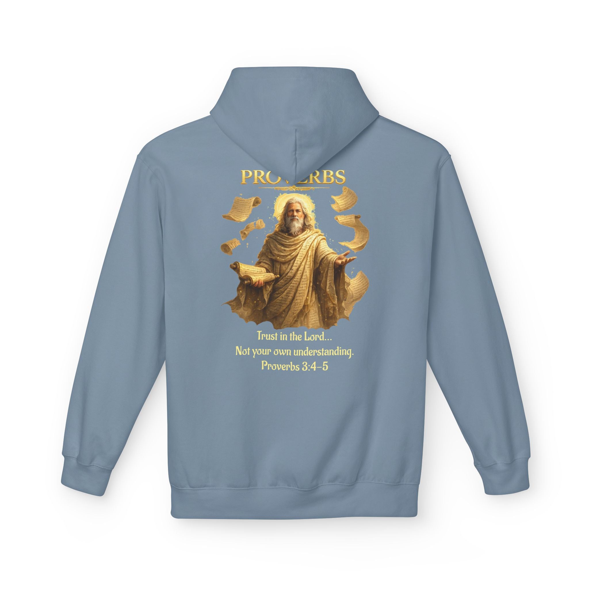 Proverbs “Trust in the Lord” Hoodie – Christian Scripture Pullover | Proverbs 3:5 Faith Sweatshirt