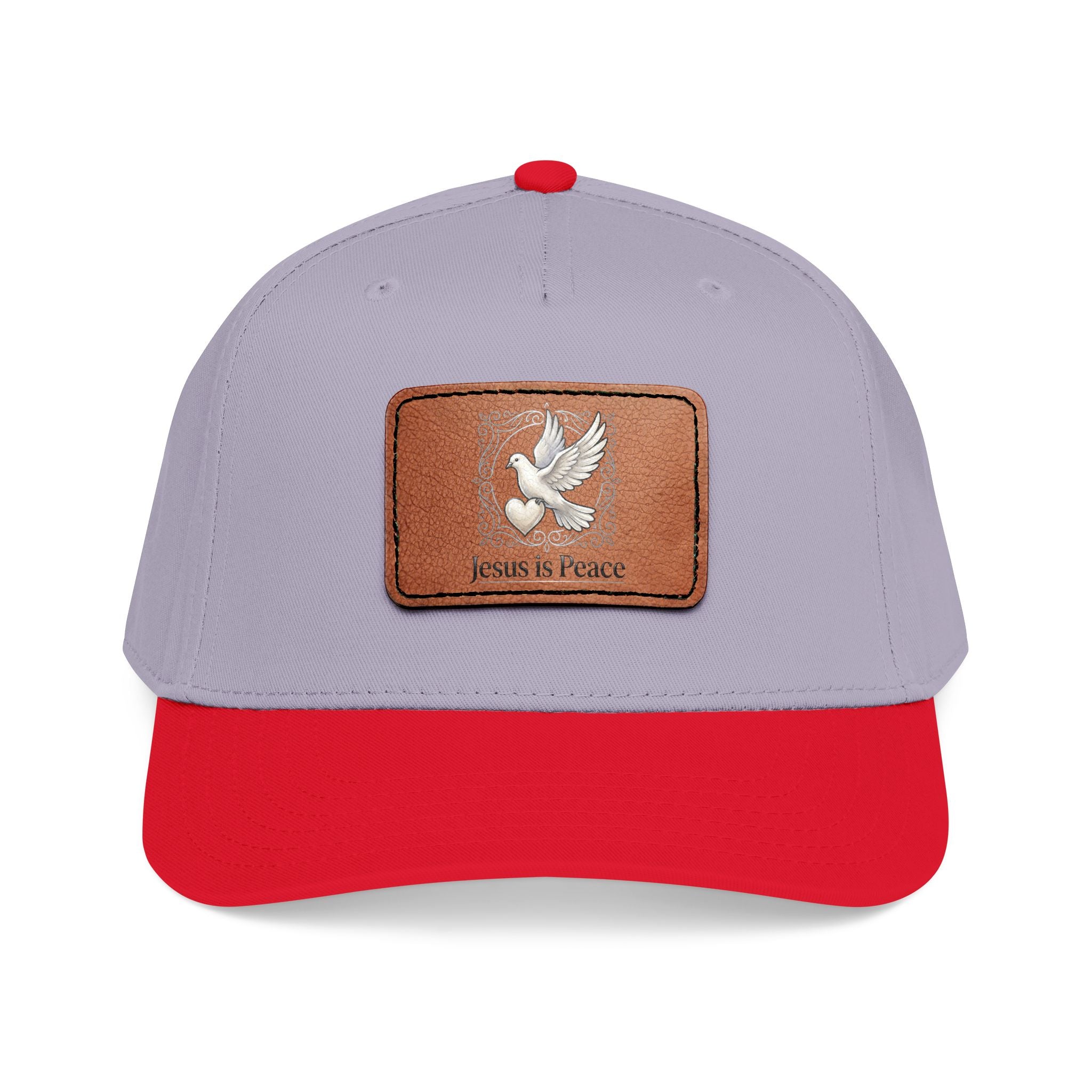Jesus Is Peace Christian Leather Patch Hat | Dove Faith Baseball Cap | Inspirational Snapback Cap