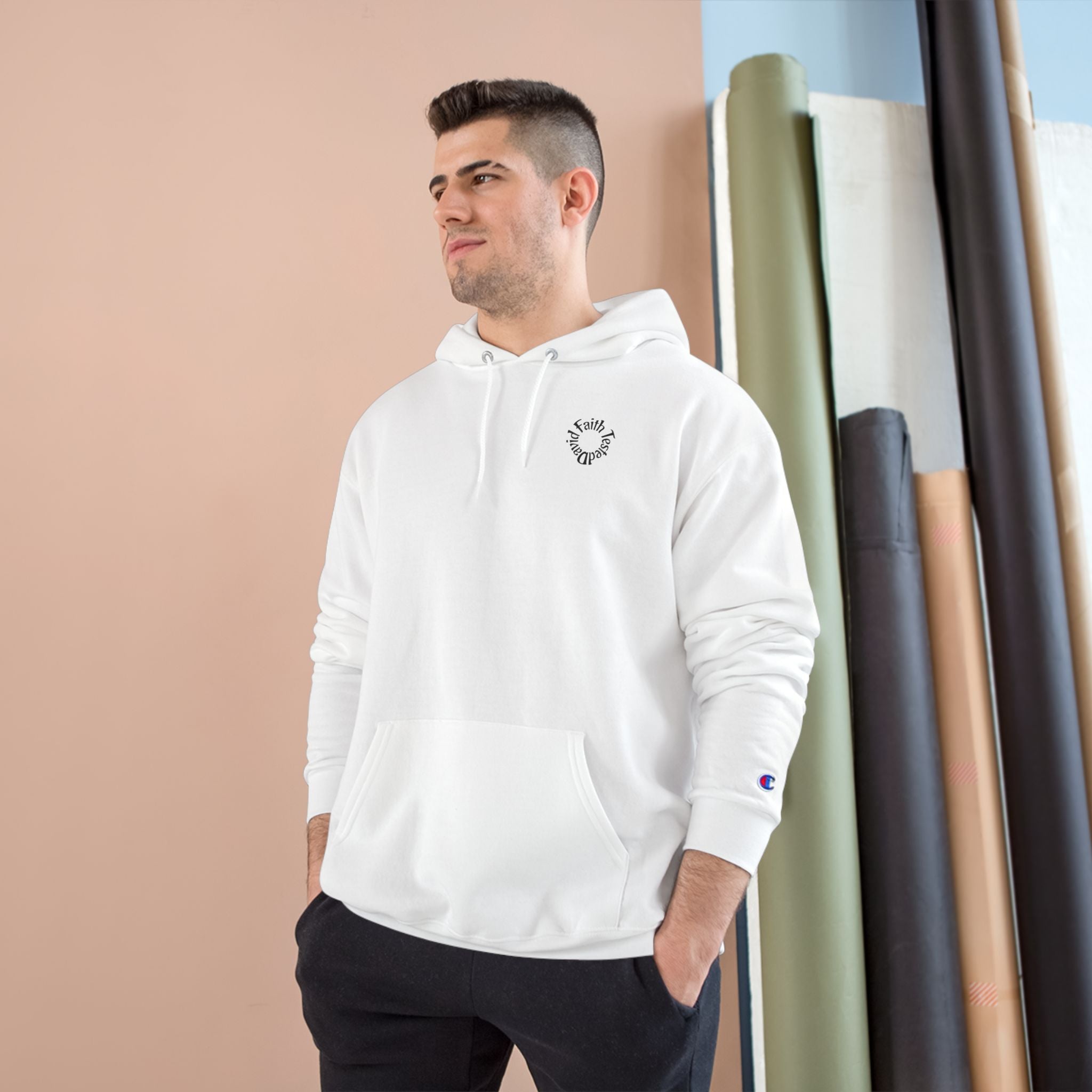 David & Goliath – Champion Hoodie | Giant Graphic – Five-Star Faith Series