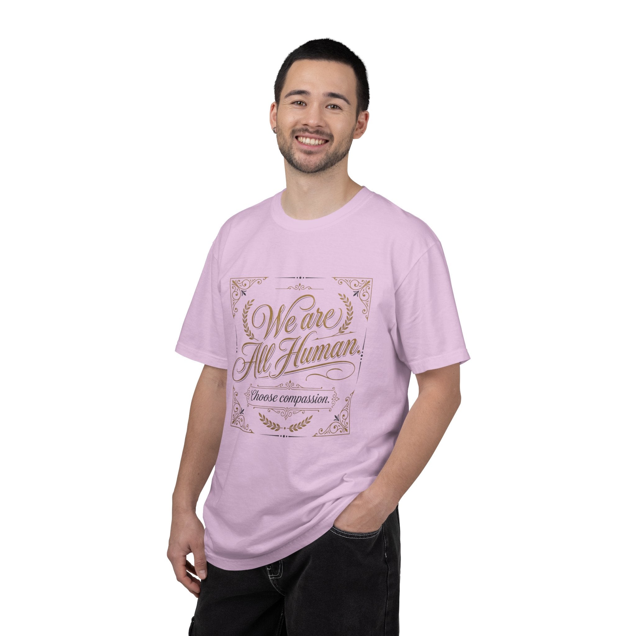 We Are All Human T-Shirt – “Choose Compassion” Inspirational Graphic Tee