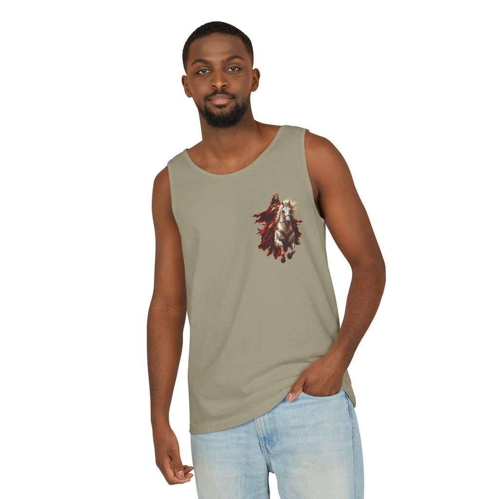 Jesus Second Coming Tank Top | Jesus on White Horse Christian Tank | Inspirational Faith Apparel