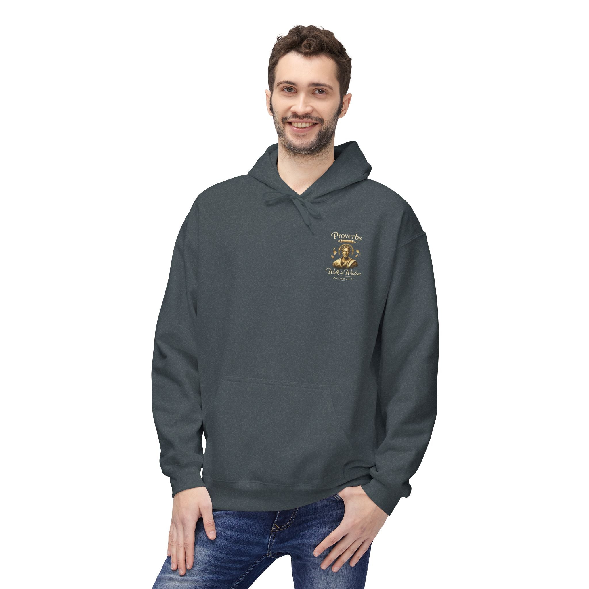 Proverbs “Trust in the Lord” Hoodie – Christian Scripture Pullover | Proverbs 3:5 Faith Sweatshirt