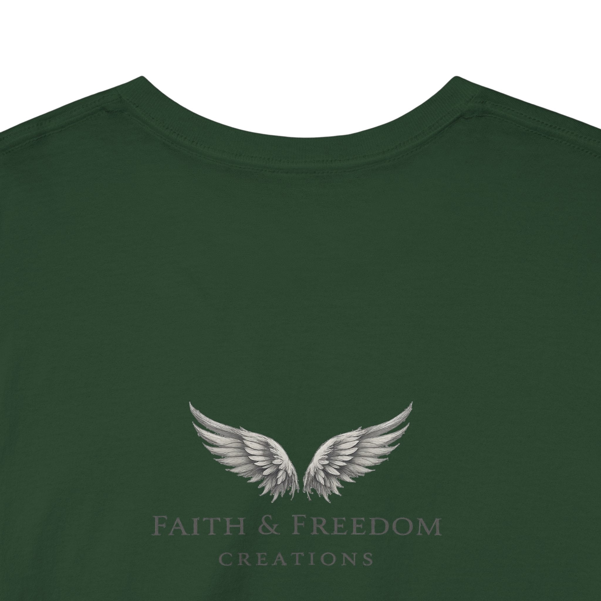 Wing Emblem T‑Shirt — Faith & Freedom Chest Logo
