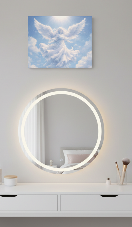 Angel Cloud Canvas — Peaceful Heavenly Angel Wall Art