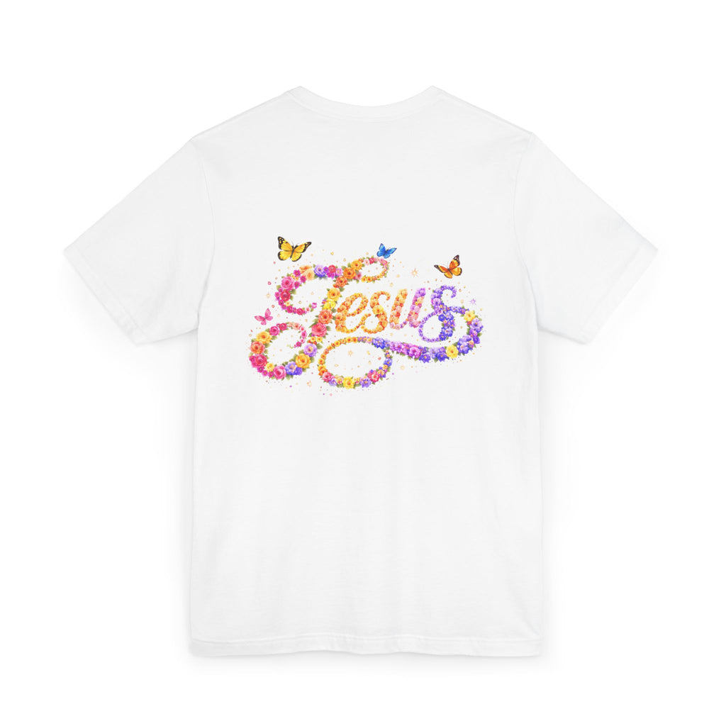 Floral Jesus Women's T-Shirt – Christian Faith Floral Tee | Inspirational Women's Shirt