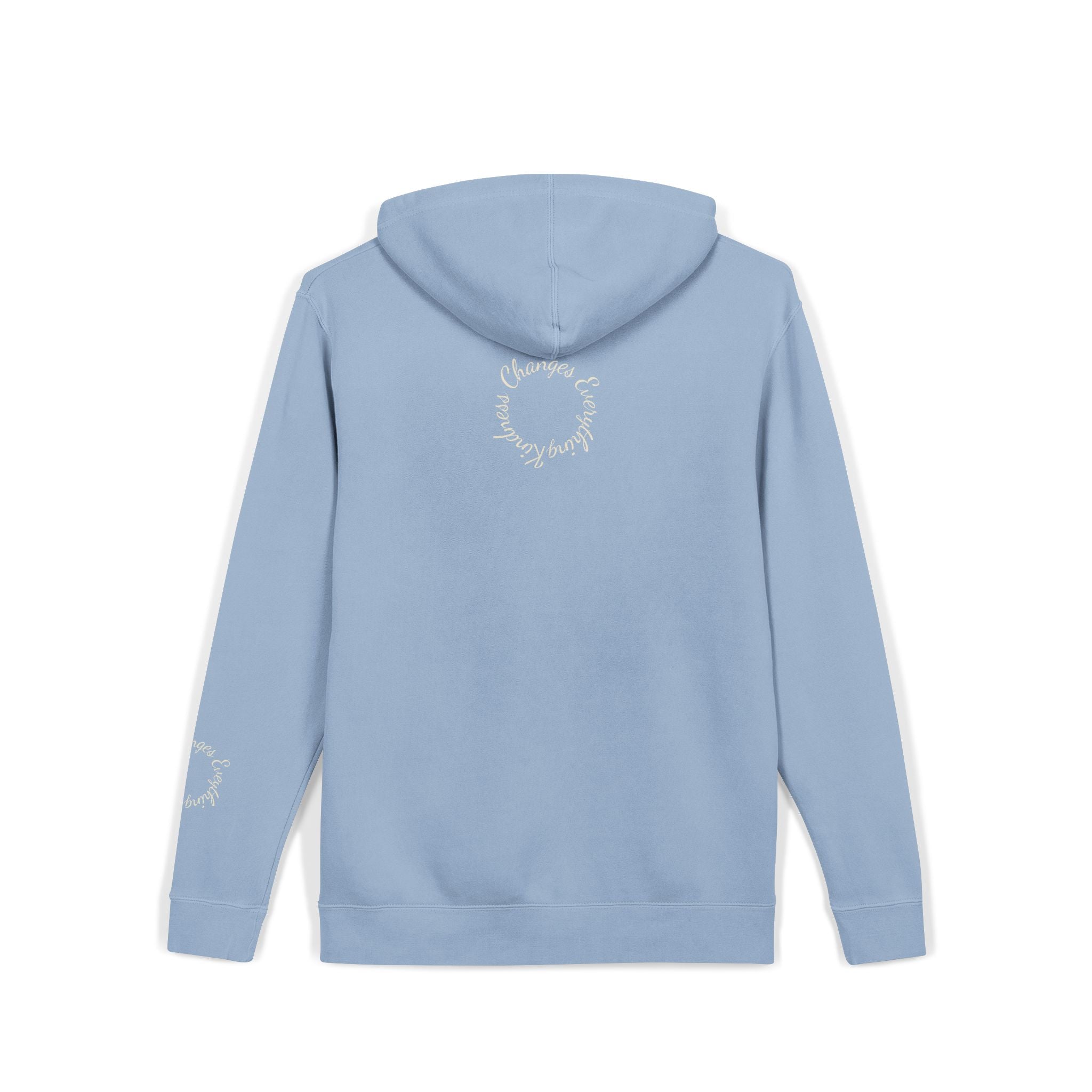 “We Are All Human” Pigment-Dyed Hoodie – Inclusive Comfort Pullover | Inspirational Minimalist Hoodie
