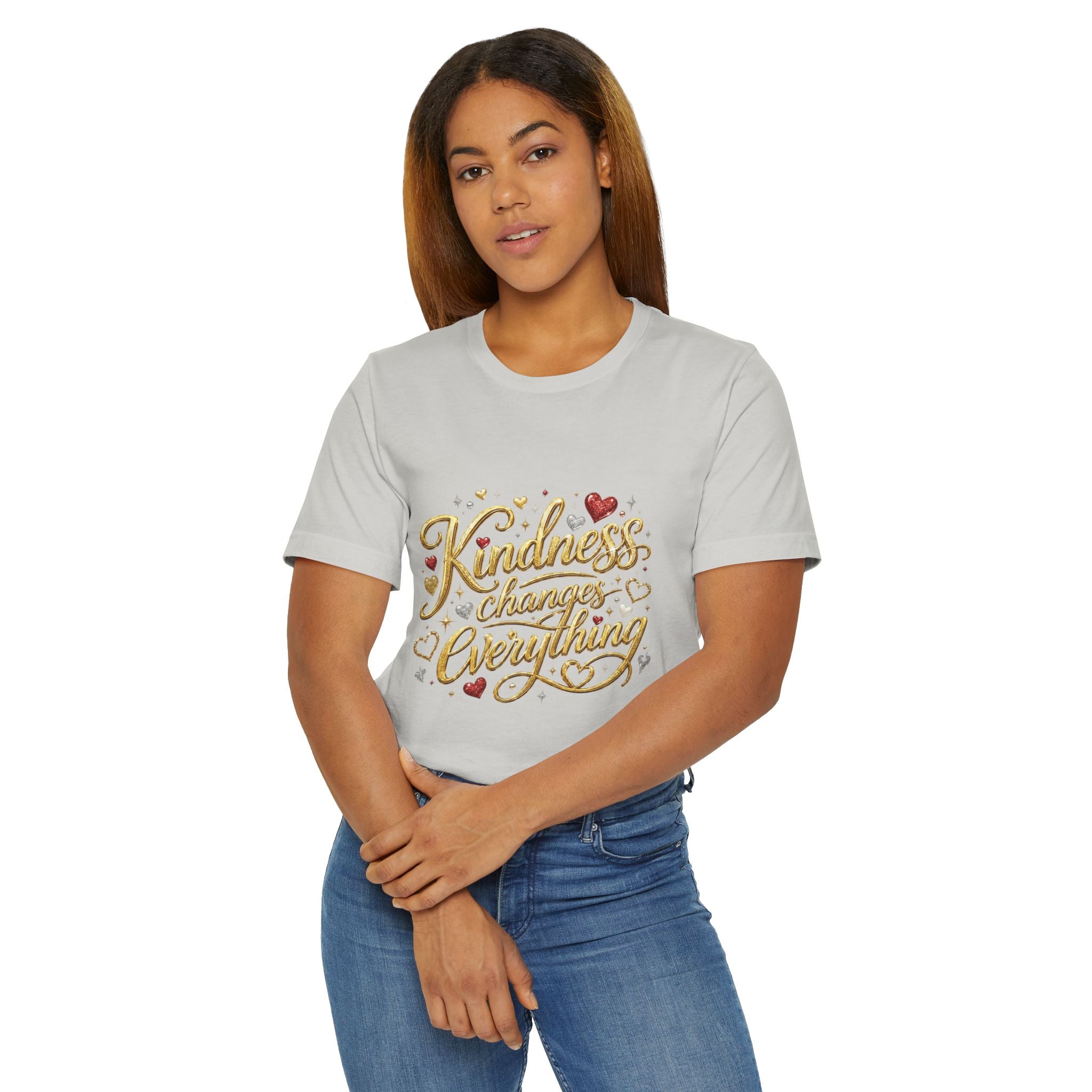 Kindness Changes Everything T-Shirt | Inspirational Script Graphic Tee | Soft Everyday Kindness Shirt