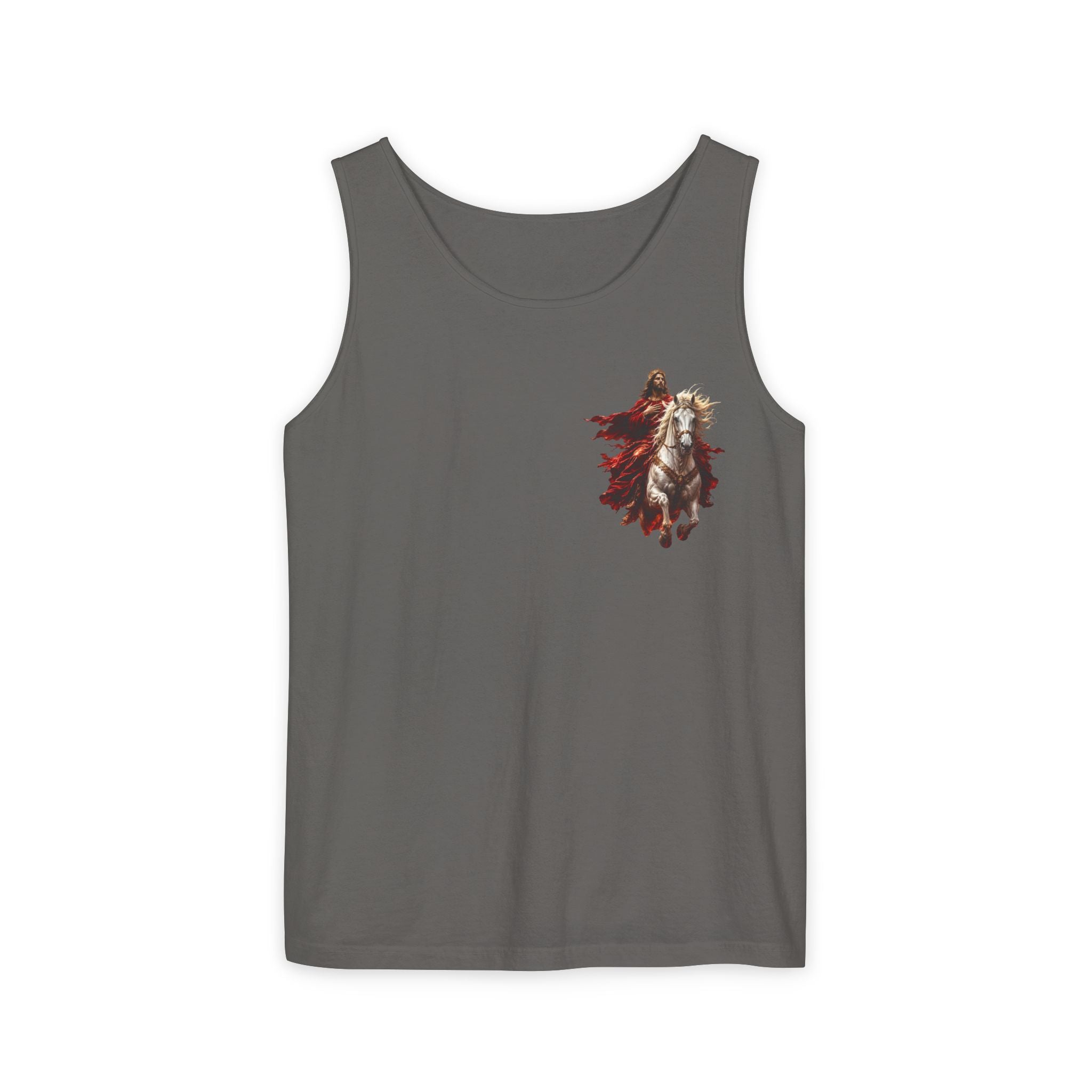Jesus Second Coming Tank Top | Jesus on White Horse Christian Tank | Inspirational Faith Apparel