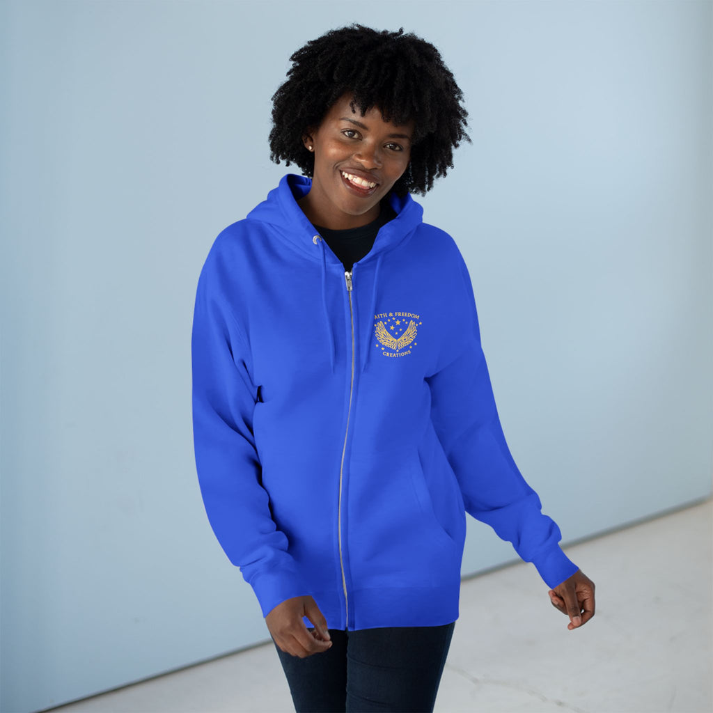 Eden Garden Tours – Zip Hoodie | Vintage Botanical Travel Graphic – Five-Star Faith Series
