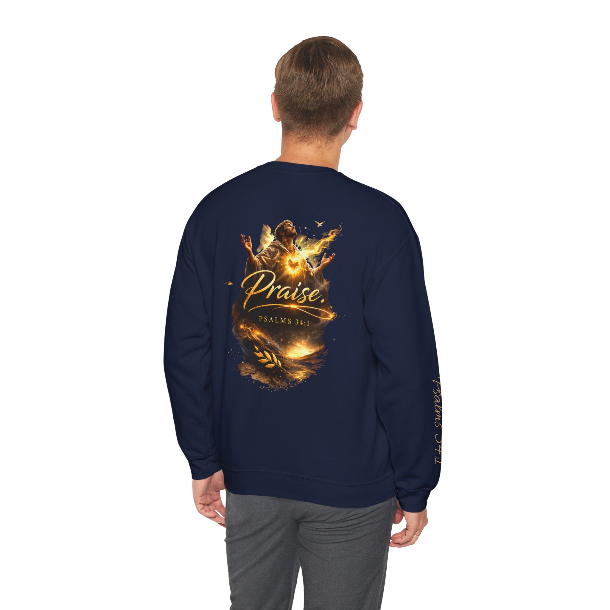 Praise Psalm 150 Sweatshirt | Christian Faith Crewneck Pullover | Inspirational Worship Apparel
