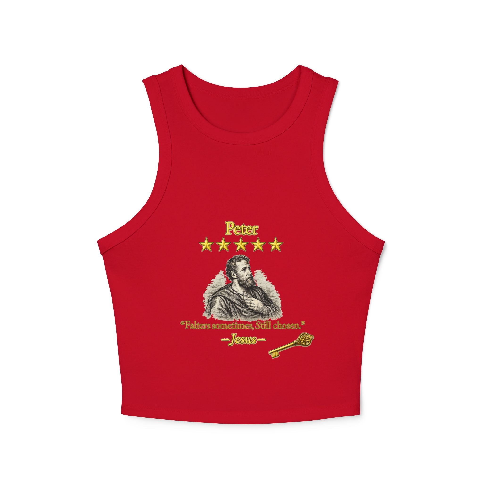 Saint "Loving Review by Jesus of Peter" 5-Star Racer Tank