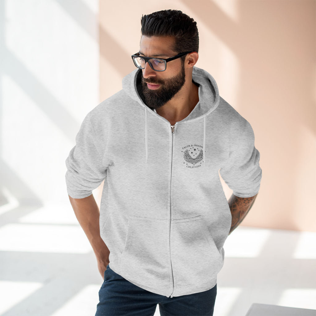 Eden Garden Tours – Zip Hoodie | Vintage Botanical Travel Graphic – Five-Star Faith Series