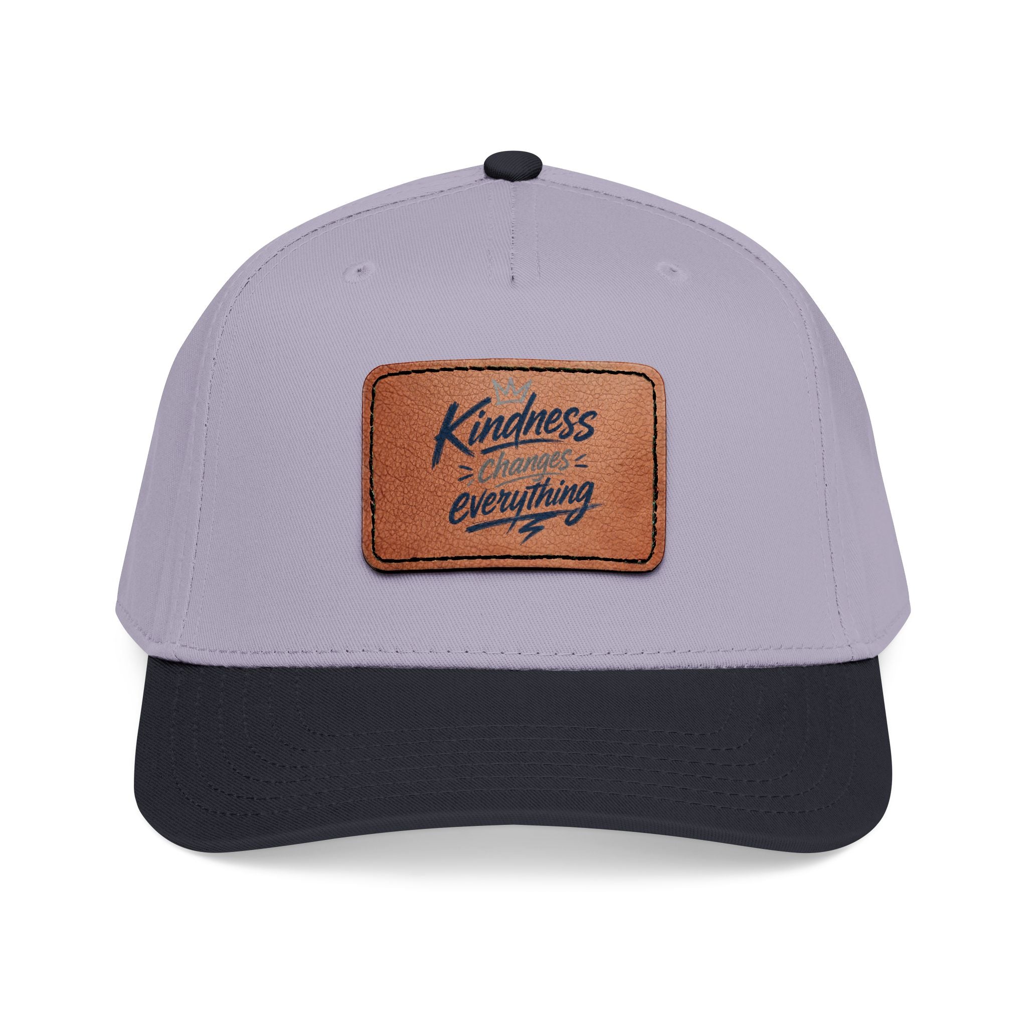 Kindness Changes Everything Leather Patch Hat | Inspirational Baseball Cap | Vintage Style Faith Apparel