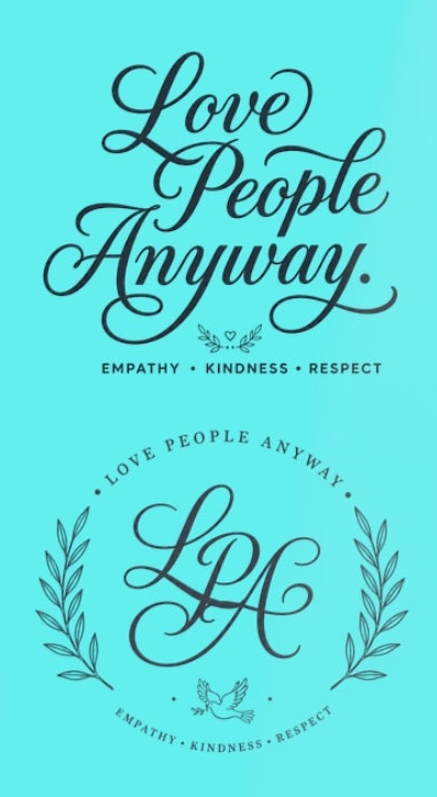 LGA Monogram Metal Bookmark | Love People Anyway Bookmark | Personalized Reading Gift