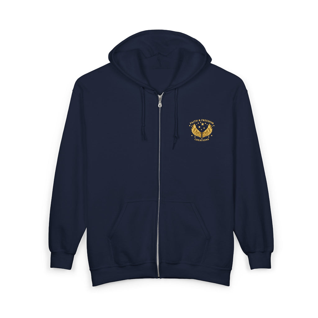 Be Kind to One Another – Full-Zip Hoodie | Teddy Moon Scripture Design