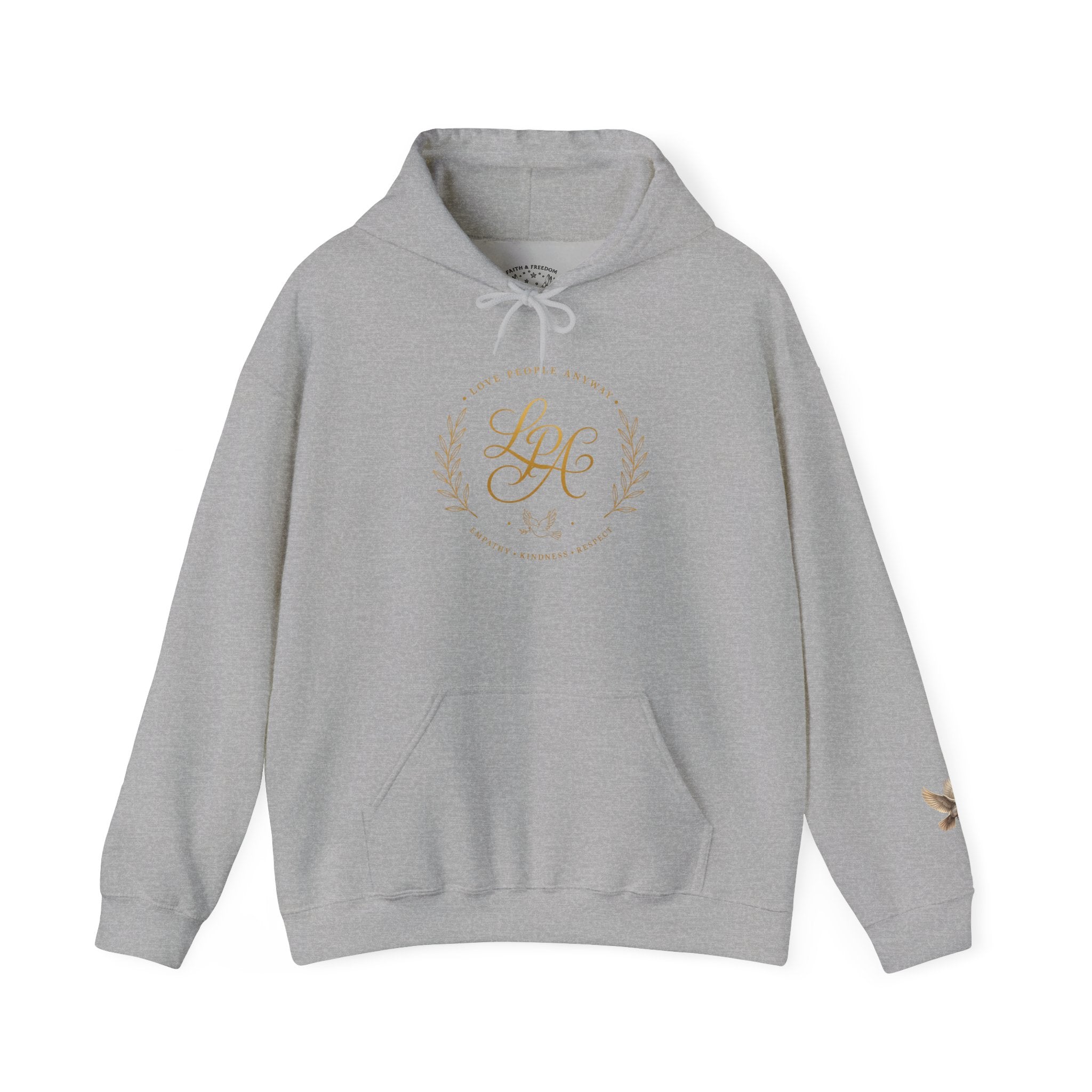 Love People Anyway Hoodie | Inspirational Christian Hooded Sweatshirt | Faith Freedom Creations