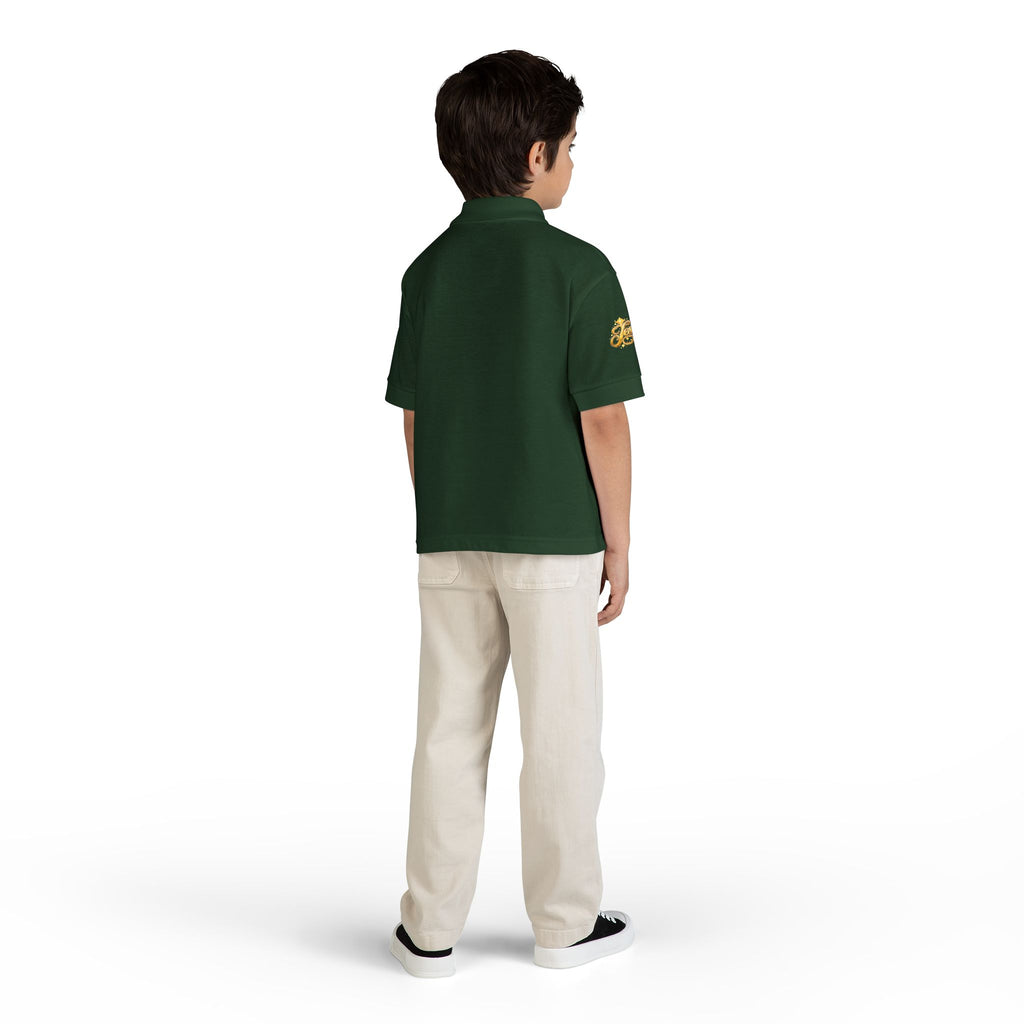 Kids Jesus Gold Nugget Polo – Youth Christian Faith Shirt | Church & Dress Casual Polo
