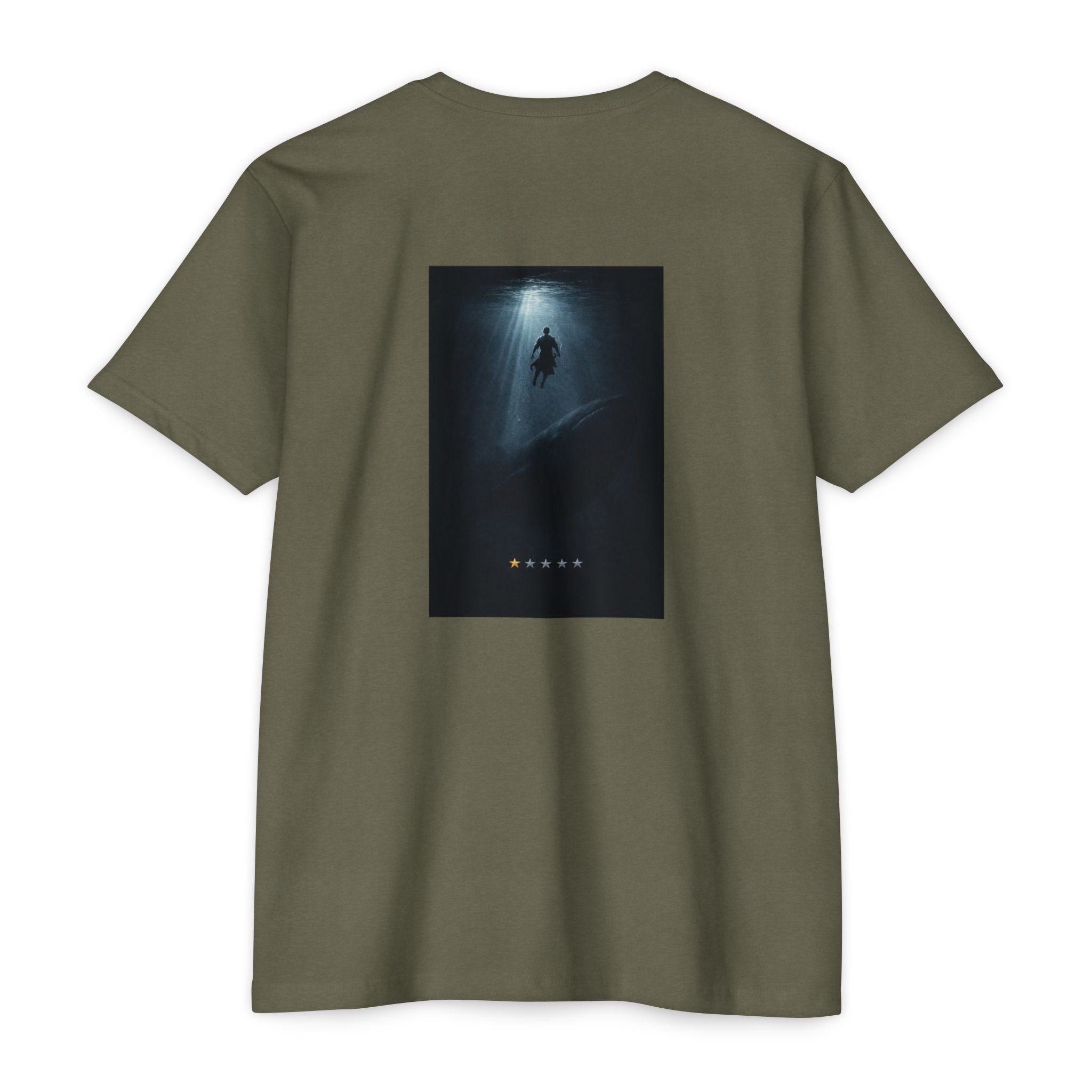 Jonah – Back Print T-Shirt | Atmospheric Deep Sea Graphic – Five-Star Faith Series