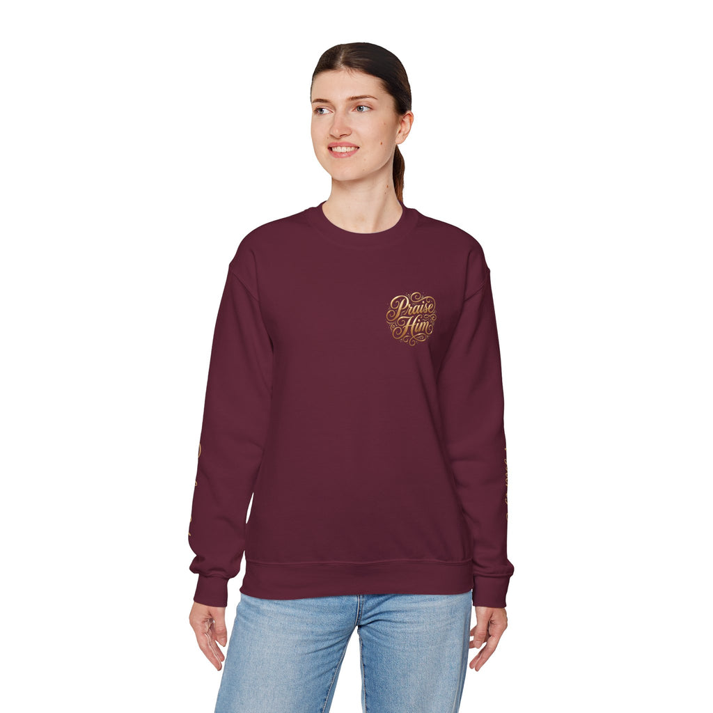 Praise Psalm 150 Sweatshirt | Christian Faith Crewneck Pullover | Inspirational Worship Apparel