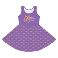Girls Purple Floral Butterfly Jesus Sundress – Christian Youth Faith Dress | Mom & Daughter Matching Outfit
