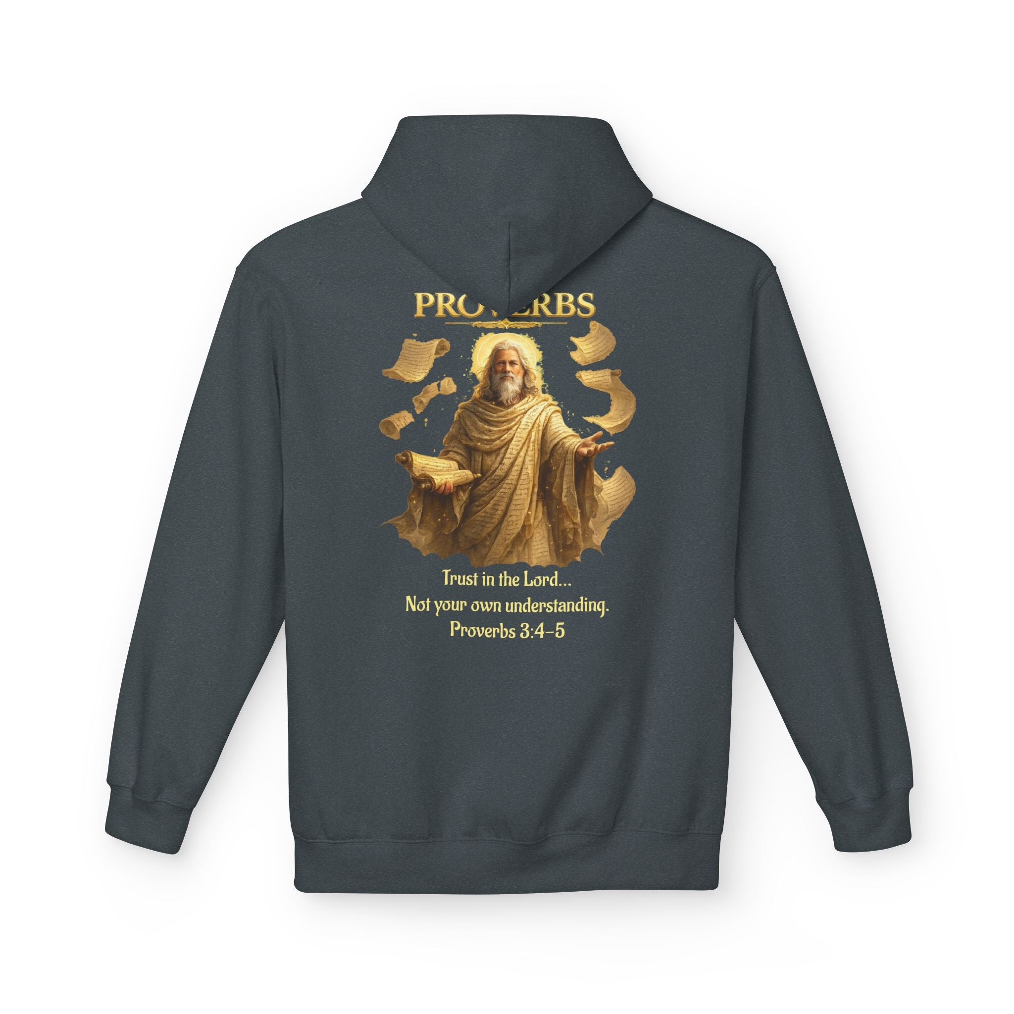 Proverbs “Trust in the Lord” Hoodie – Christian Scripture Pullover | Proverbs 3:5 Faith Sweatshirt