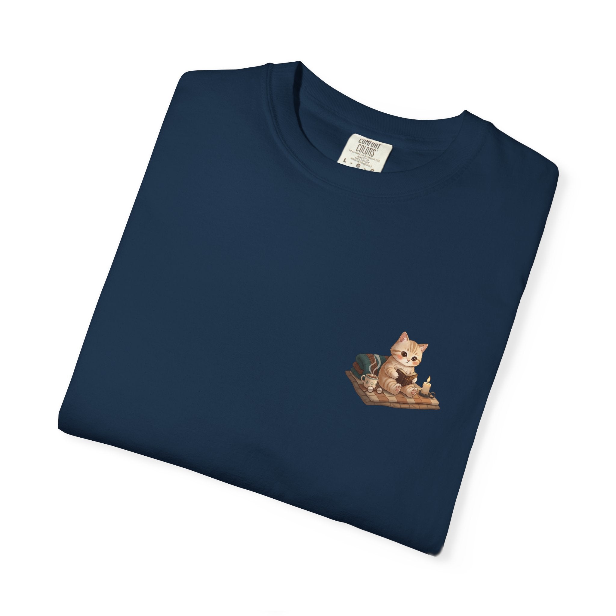 Cozy Cat Prayer T-Shirt — Faith Heart Cat Tee | Christian Cat Lover Shirt