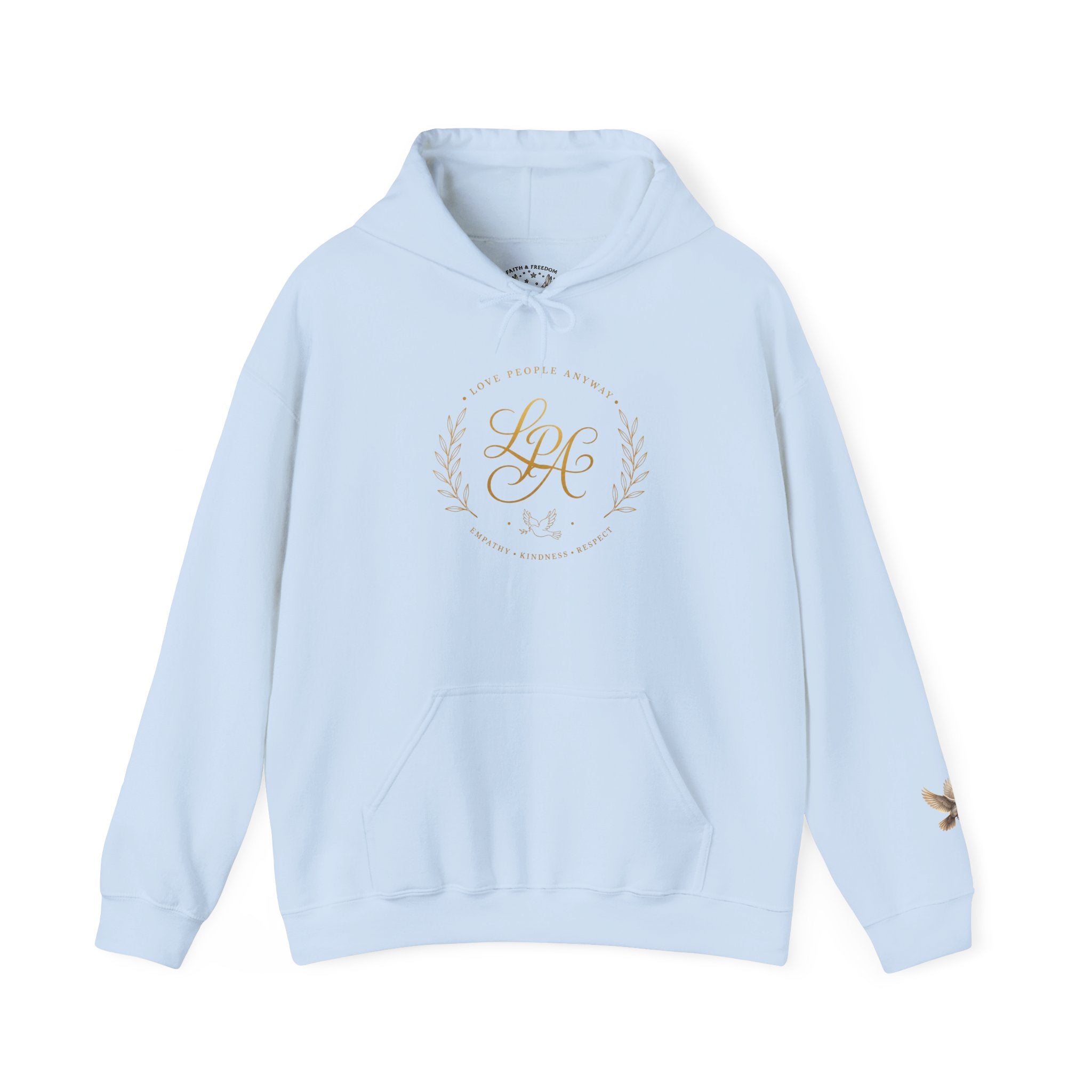 Love People Anyway Hoodie | Inspirational Christian Hooded Sweatshirt | Faith Freedom Creations