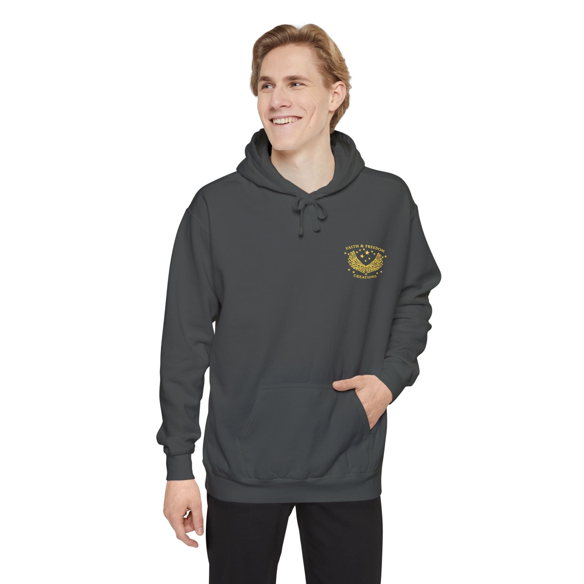 Manna Catering Co. – Hoodie | “Manna Review” Vintage Graphic – Five-Star Faith Series
