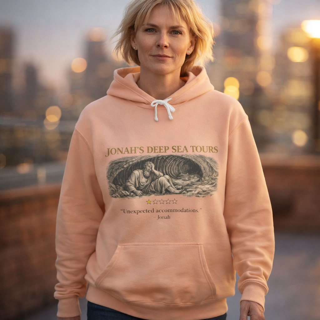 Jonah – Hoodie | “Deep Sea Tours” Vintage Nautical Graphic – Five-Star Faith Series