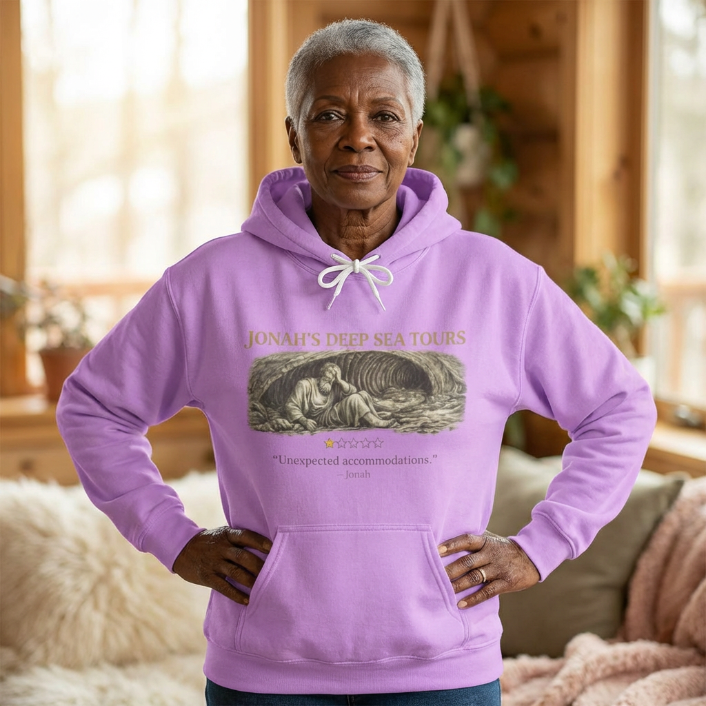 Jonah – Hoodie | “Deep Sea Tours” Vintage Nautical Graphic – Five-Star Faith Series