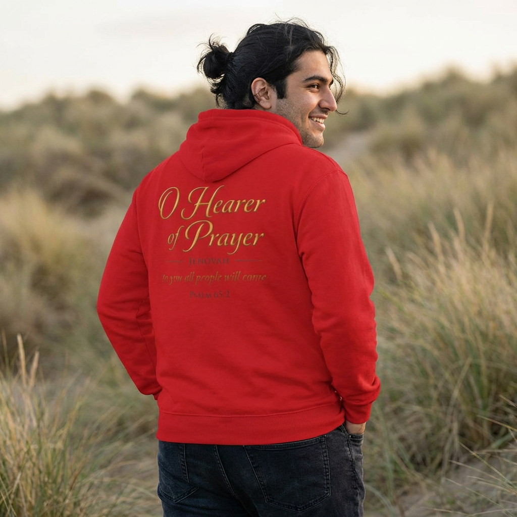 Prayer Hoodie – “O Hearer of Prayer” Psalm 65:2 Christian Pullover | Faith & Freedom Creations
