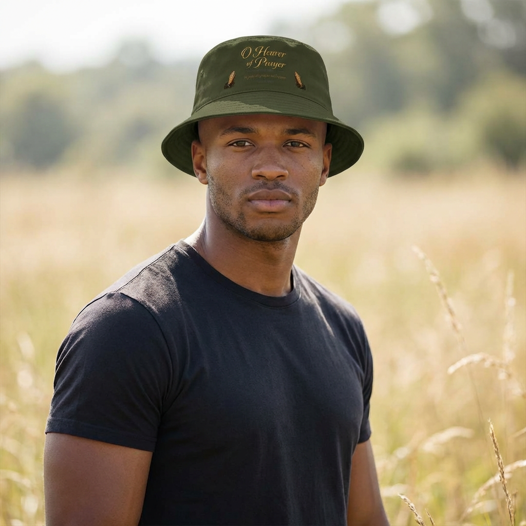 O Hearer of Prayer Bucket Hat – Psalm 65:2 Faith-Inspired Scripture Hat | Faith & Freedom Creations