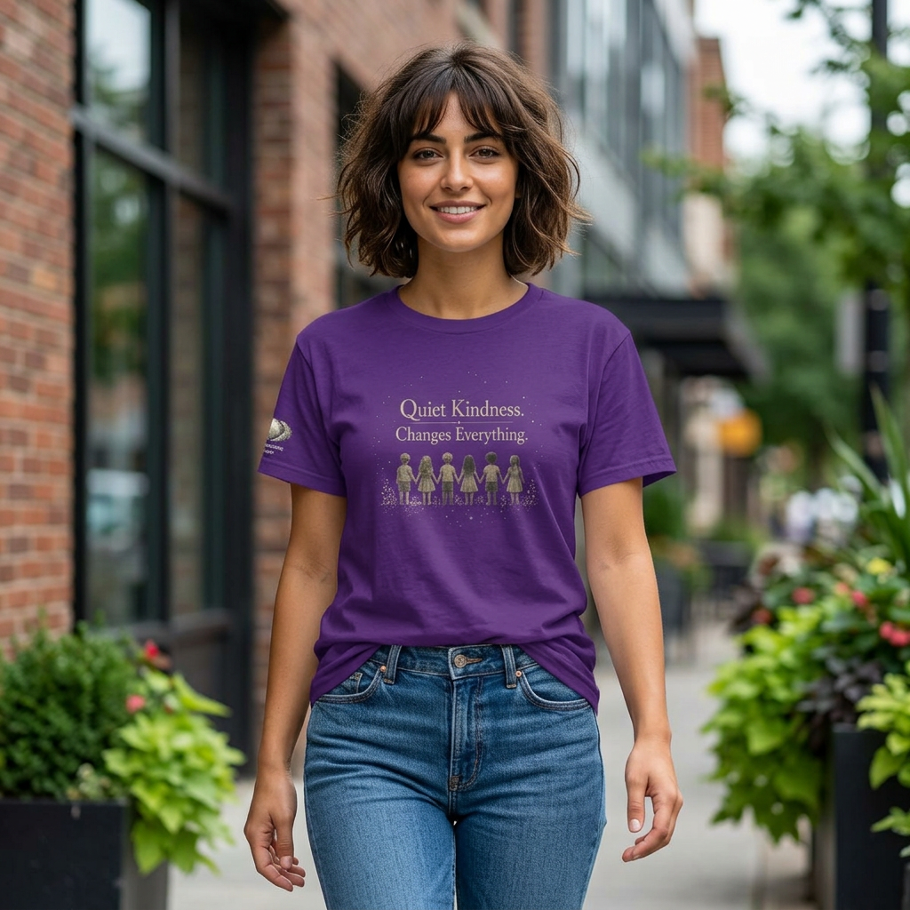 Kindness Graphic Tee – “Quiet Kindness Changes Everything” Inspirational T-Shirt