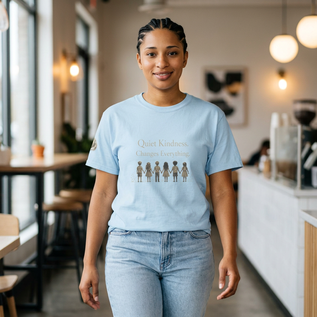 Kindness Graphic Tee – “Quiet Kindness Changes Everything” Inspirational T-Shirt