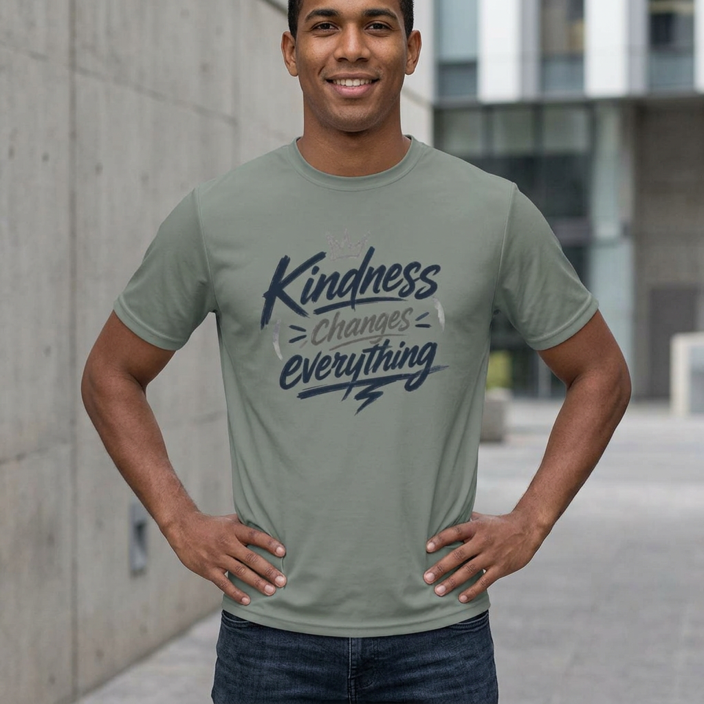 Kindness Changes Everything Tee – Inspirational Moisture-Wicking Performance Shirt