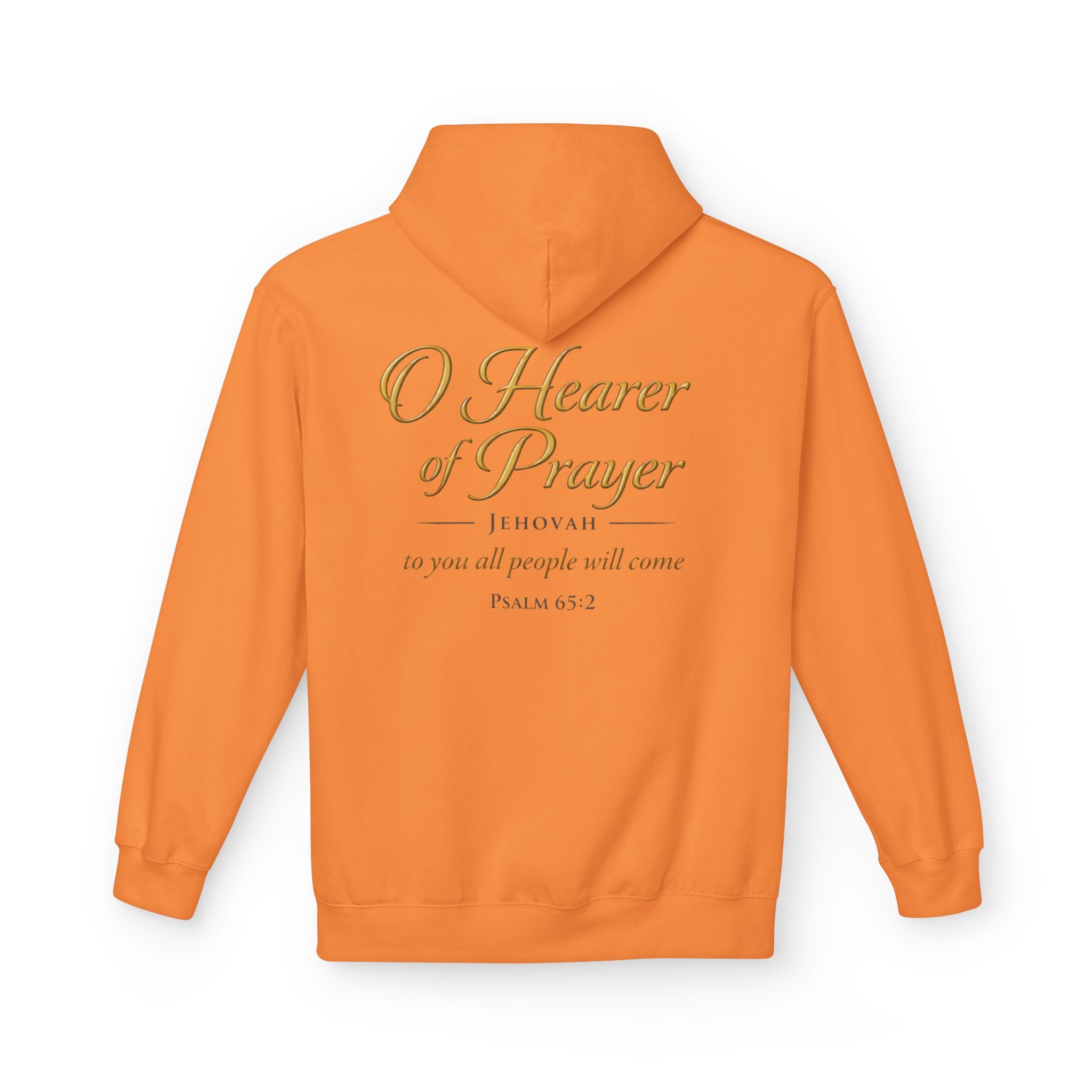 Prayer Hoodie – “O Hearer of Prayer” Psalm 65:2 Christian Pullover | Faith & Freedom Creations