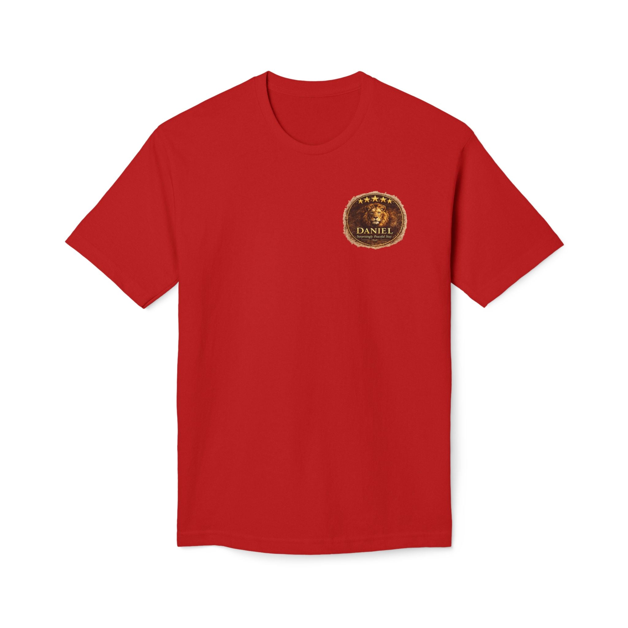 Daniel's Lion Den Stay T-Shirt | Five-Star Faith Series Christian Shirt | Faith Freedom Creations