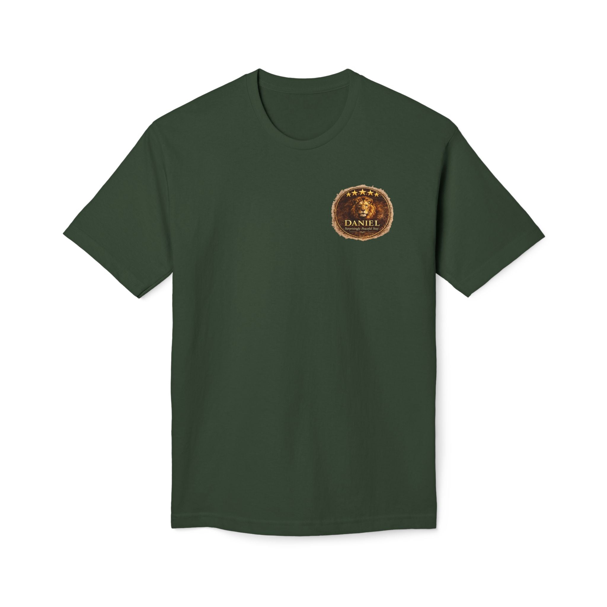 Daniel's Lion Den Stay T-Shirt | Five-Star Faith Series Christian Shirt | Faith Freedom Creations