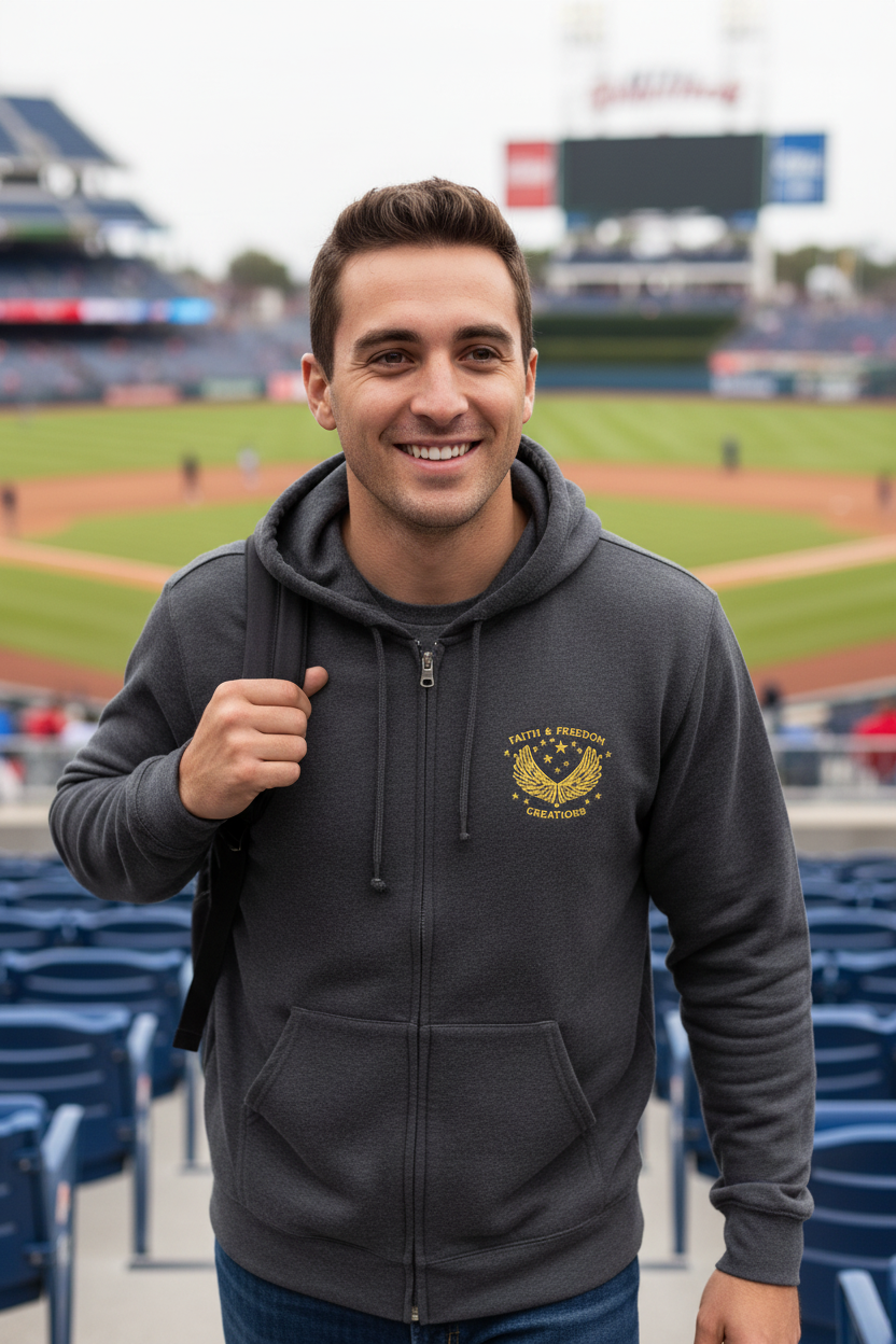 Daniel – Full-Zip Hoodie | Lion’s Den Vintage Graphic – Five-Star Faith Series