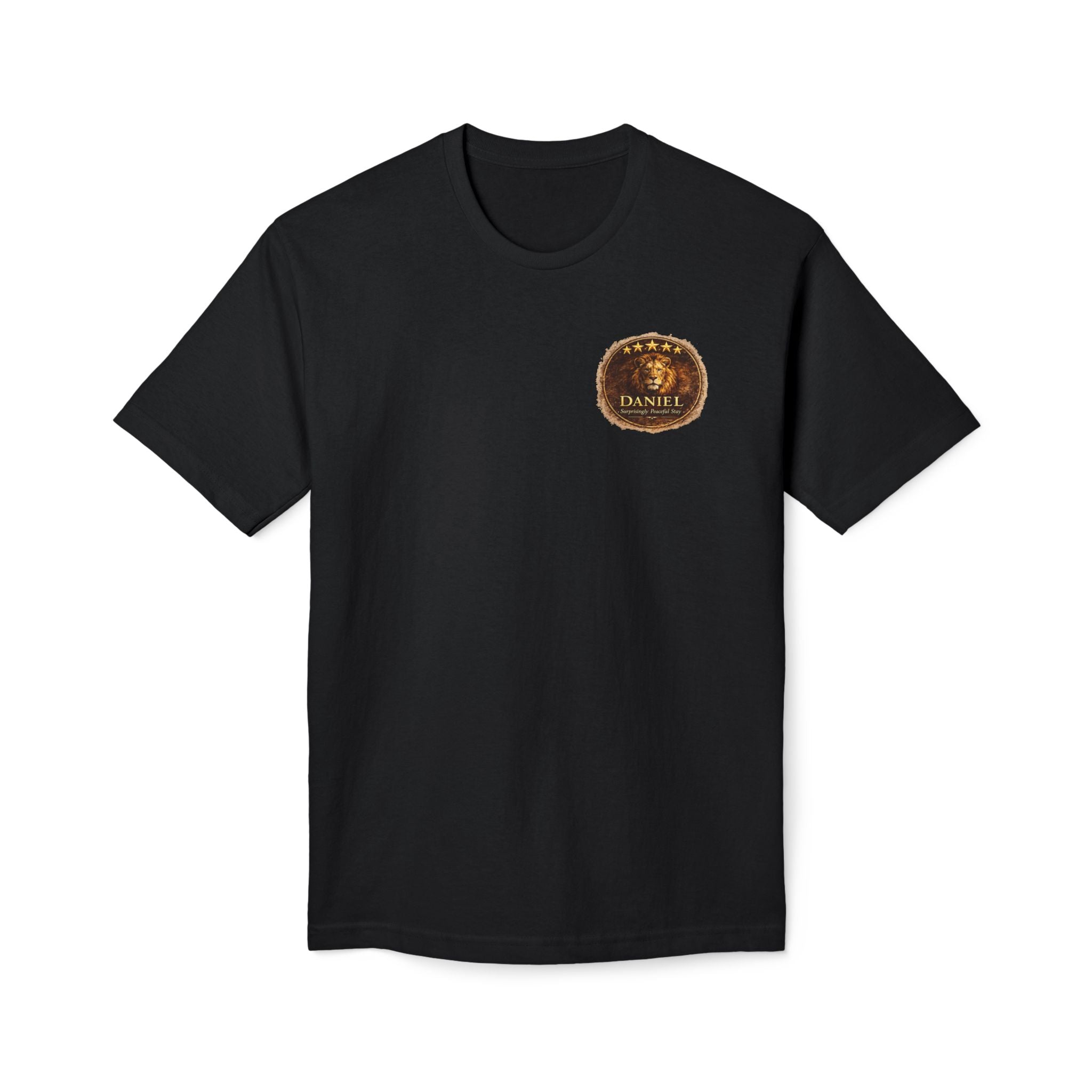Daniel Review "Stay" Christian T-Shirt — Faith-Based Lion Design