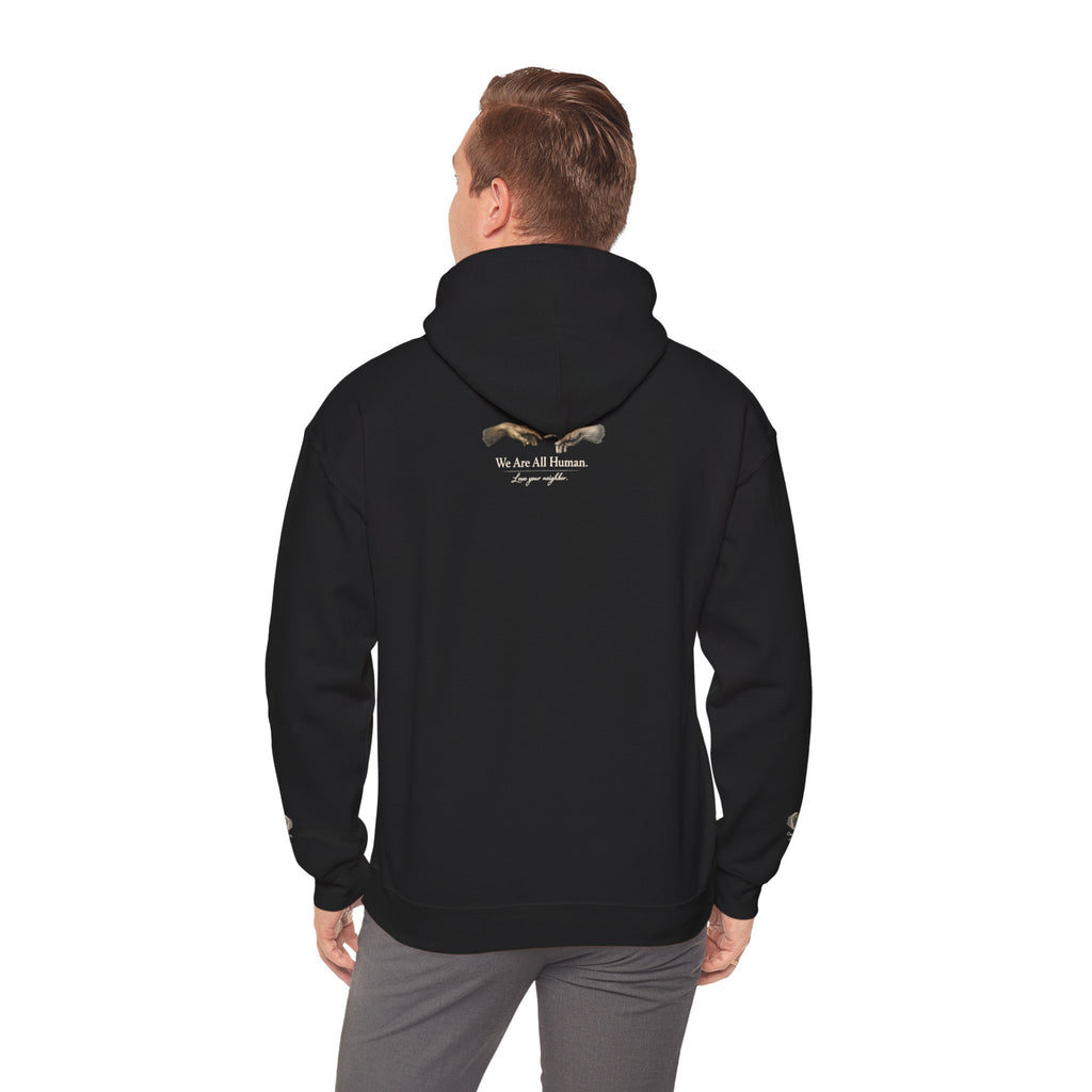 “Love People Anyway” Hoodie – Inspirational Script Graphic Sweatshirt | Compassion Message Pullover