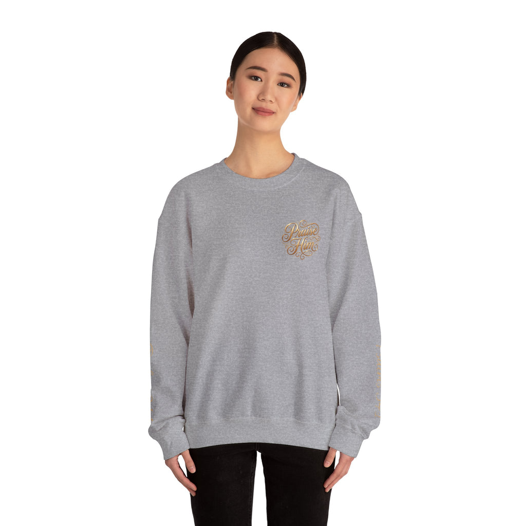 Praise Psalm 150 Sweatshirt | Christian Faith Crewneck Pullover | Inspirational Worship Apparel