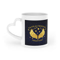 Heart-Shaped Mug — Faith & Freedom Creations Logo