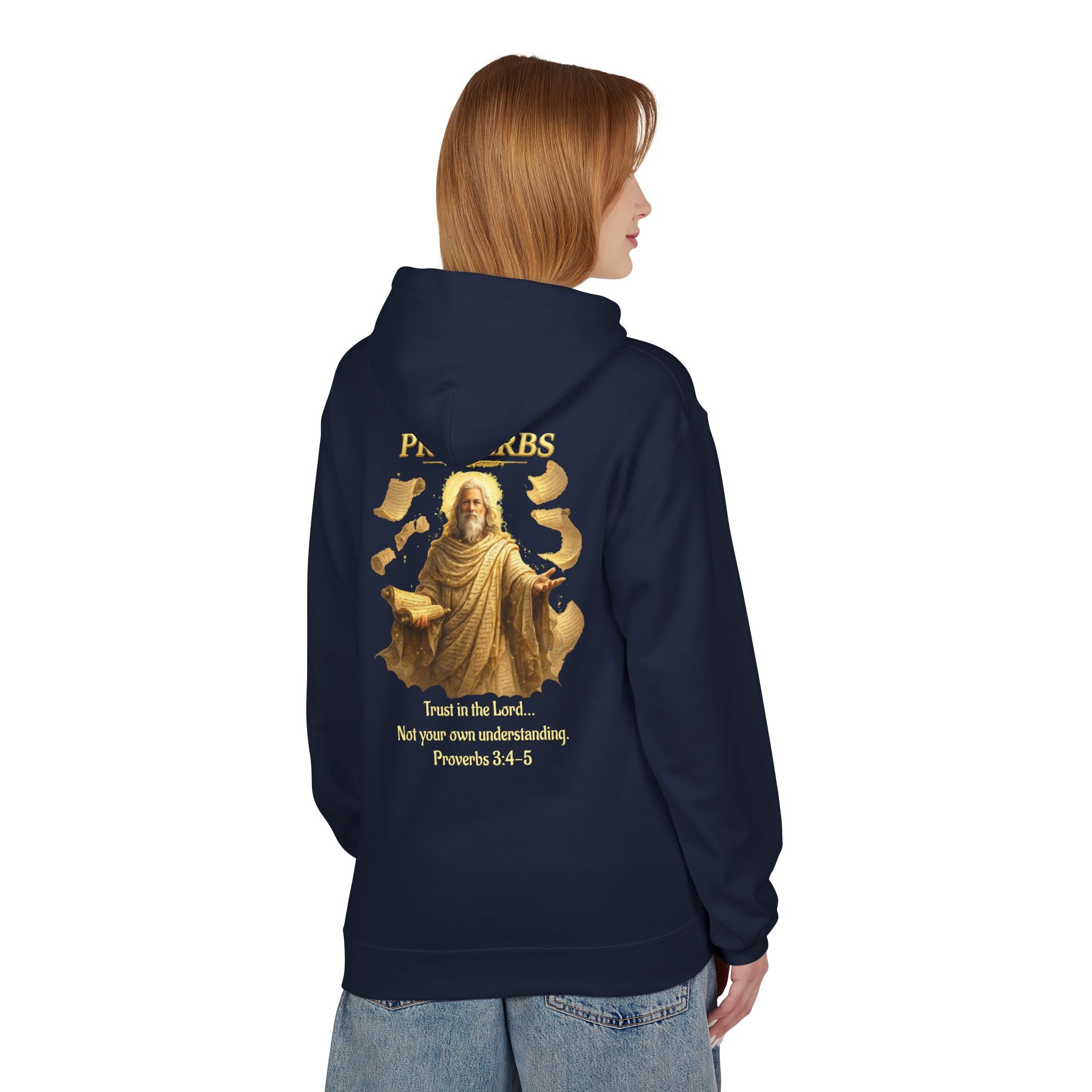 Proverbs “Trust in the Lord” Hoodie – Christian Scripture Pullover | Proverbs 3:5 Faith Sweatshirt