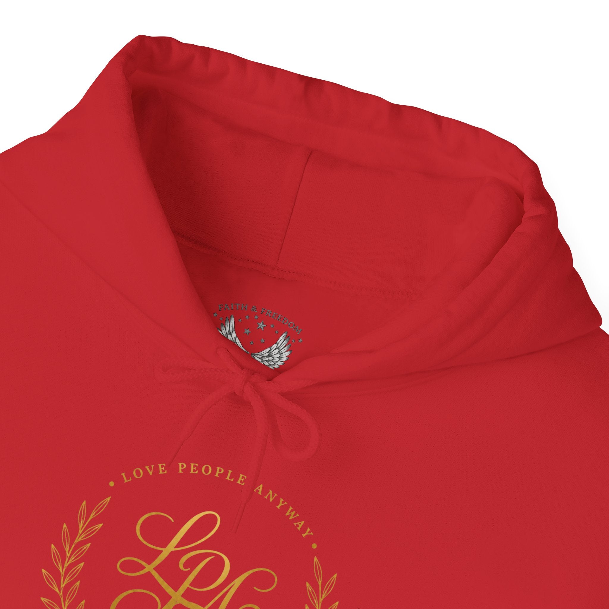 Love People Anyway Hoodie | Inspirational Christian Hooded Sweatshirt | Faith Freedom Creations