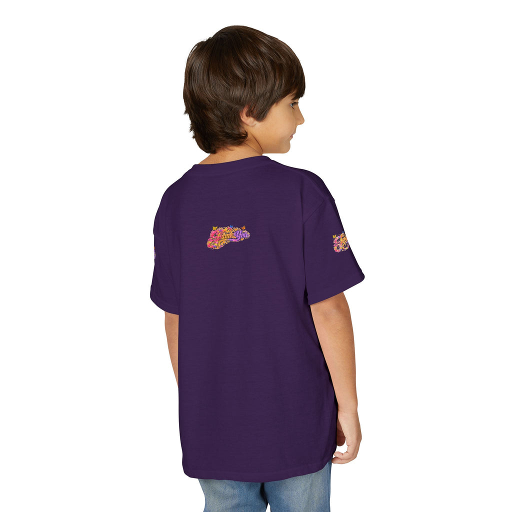 Youth Jesus Floral Butterfly T-Shirt – Christian Kids Faith Tee | Gratitude Sneaker Style Shirt