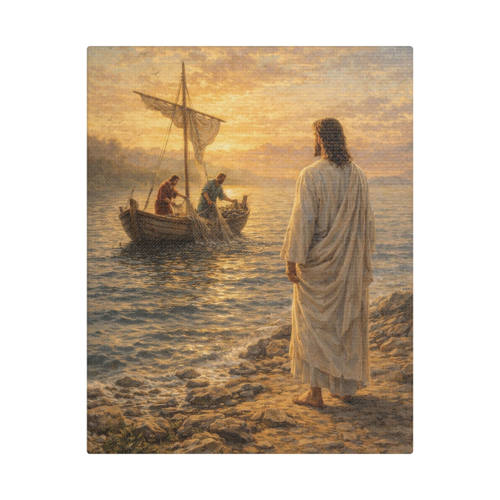 Come Follow Me – Religious Christ Wall Art Canvas Print