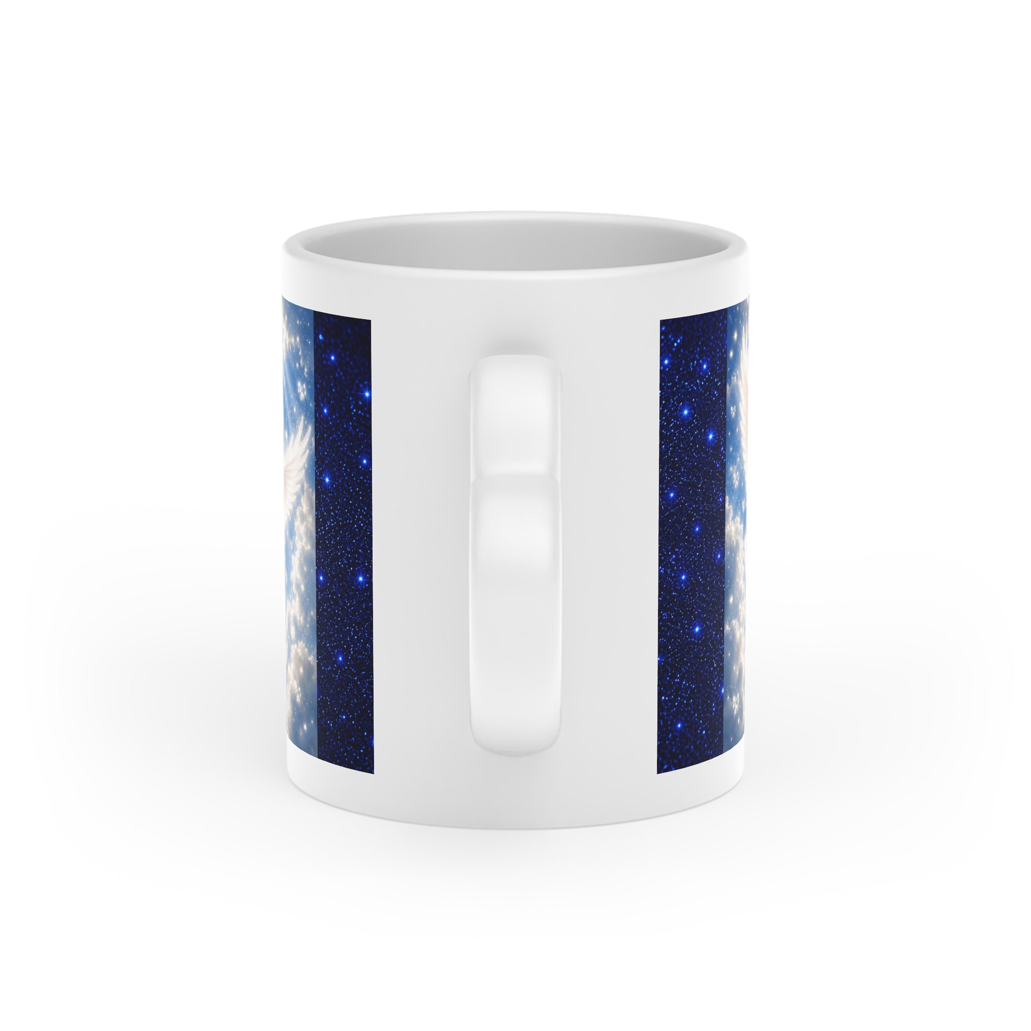 Prince of Peace Heart Mug | White Dove Christian Coffee Mug | Starry Sky Ceramic Cup