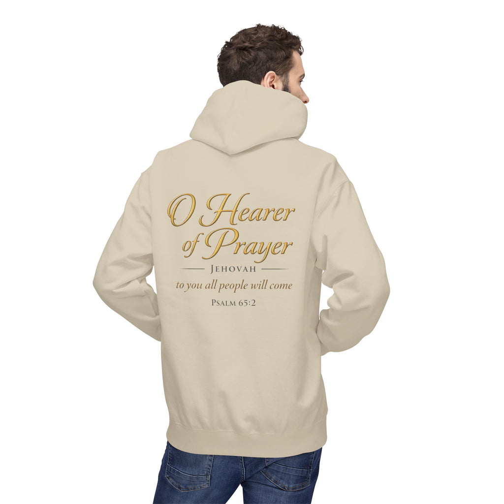 Prayer Hoodie – “O Hearer of Prayer” Psalm 65:2 Christian Pullover | Faith & Freedom Creations